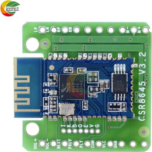 Ziqqucu Bluetooth 4.0 CSR8645 Amplifier Board 5W+5W APT-X HiFi Audio Stereo Receiver Amplifier Module for Audio Car Music Player