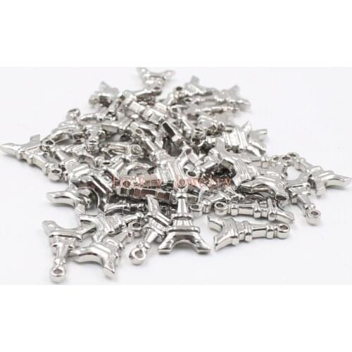 On sale in bulk 20pcs/lot Stainless Steel Small 11*17mm Tower of Egypt Charms Pendant Jewelry Making Finding DIY Oil pressure