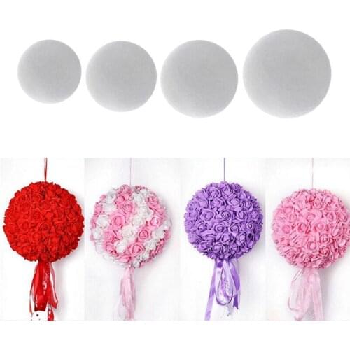 Blank Round Solid Polystyrene Styrofoam Foam Ball For Wedding Decoration Modeling Craft 15cm/18cm/20cm/25cm