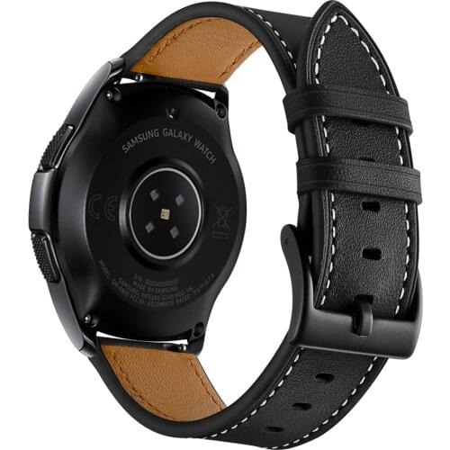 Leather Wristband for Samsung Galaxy Watch4 46mm 42mm Bands 20mm 22mm Bracelet for Galaxy Watch 4 3 45mm 44mm 41mm 40mm Strap