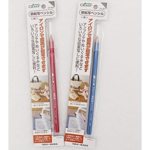 Imported from Japan Clover hot transfer printed pencil carbon pen (red/blue) 24-066/067 patchwork tools