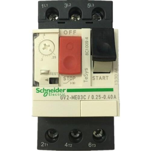 Schneider GV2-ME motor circuit breaker with thermal-magnetic protection GV2-ME01C GV2-ME02C GV2-ME03C GV2-ME04C GV2-ME05C