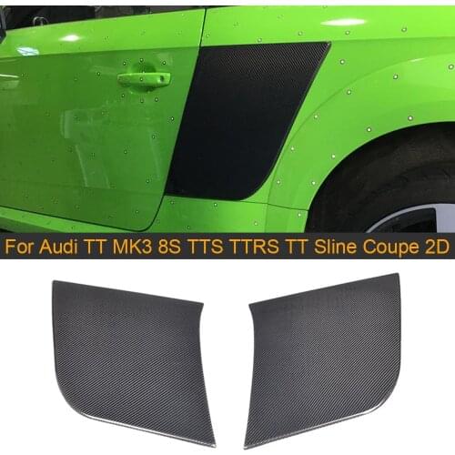Carbon Fiber Rear Side Door Fender Guard Boards for Audi TT TTS TT RS Sline MK3 Coupe Convertible 2015-2017 Non 4 Door Fender