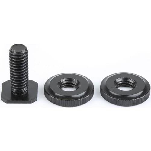 Reinforced 1/4 Inch Screw Adapter With Double Nut For Camera Up Down Lock Screw Standard 1/4 Double Screw For Metal Hot Shoe