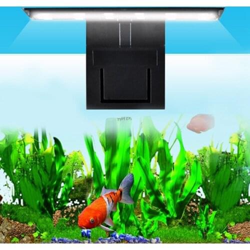 Top Quality 12 LED Aquarium Fish Tank Clamp Clip Water Plant Grow White Color Lighting EU YH65