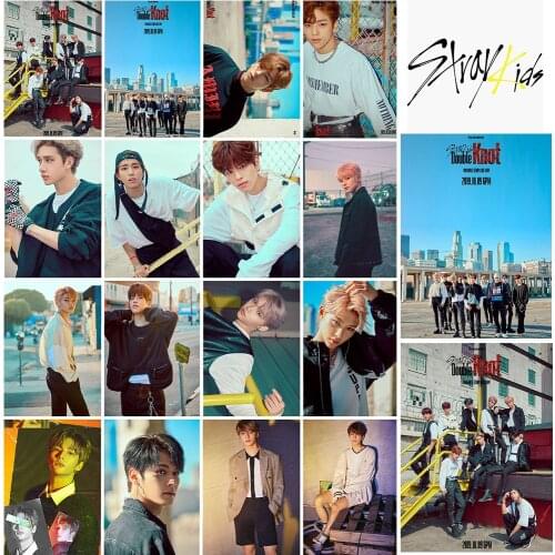 18pcs/set Kpop Stray Kids photocard for fans collection gift Double Knot album photo card k-pop Stray kids Wholesale Price