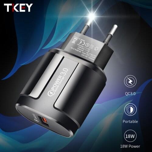 18W Fast Charger QC3.0 Quick Charge US/EU Plug Universal mobile phone USB Wall Charging Adapter for iPhone Huawei Samsung Xiaomi