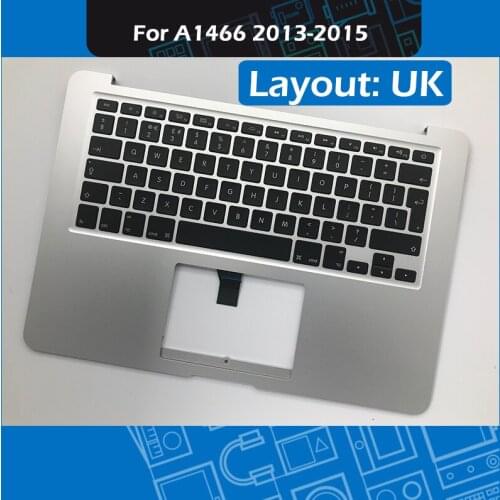 2013-2015 Year A1466 Topcase with Keyboard and Backlight UK version for Macbook Air 13" A1466 Palmrest Replacement EMC 2632 2925