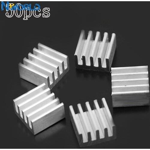 50pcs/lot Small Tiny Aluminum Heatsink 8.8*8.8*5mm Electronic Chip Radiator Cooler W/ Thermal For GPU Graphics Card ,VGA Card