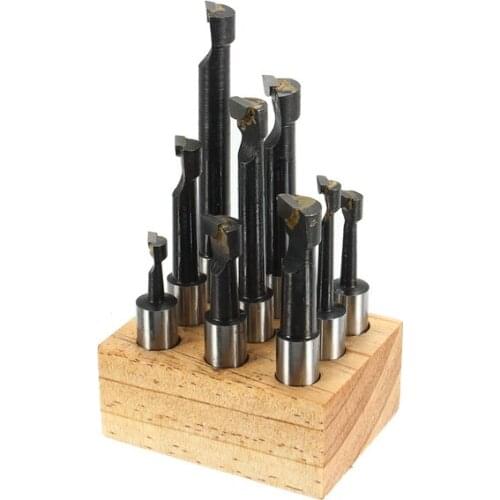 9pcs 12mm Shank Boring Bar Carbide Tipped Boring Bar