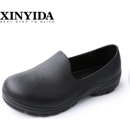 Hotel Anti-static Work Shoes Non-slip Waterproof Oil-Proof Kitchen Chef Shoes Slip On Resistant Safety Shoes Clogs Size 38-44