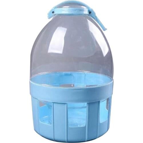 Automatic Pigeon Waterer for Birds Poultry Water Dispenser Plastic Water Bottle Pot 6 Sizes Splash-Proof Easy to Fill