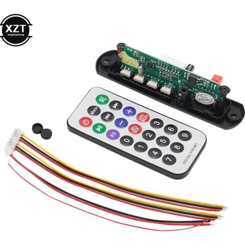 Bluetooth 5.0 MP3 Module WMA WAV PCBA Car MP3 Decoder Board 12V Wireless Audio Module Color Screen USB TF FM Radio Car accessory