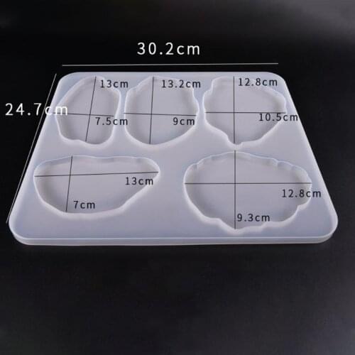 Large Table Decoration Mold Coaster Set Multi-standard Cup Mat Silicone Molds DIY Crystal Epoxy UV Glue Mold