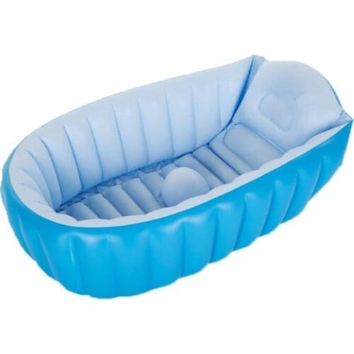 Baby Inflatable Bathtub Thicken Newborn Baby Products Bathtub Foldable Sit and Lying Baby Bathtub