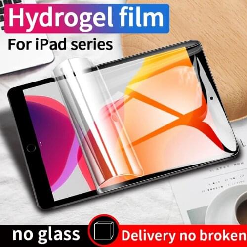 Hydrogel film For iPad 7th 8th 10.2 10.9 mini 4 5 Screen Protector For iPad Pro 11 2020 Air 4 3 2 2020 10.5 Protective No Glass