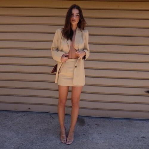 Office Lady Fashion Blazer Suits Women Solid Colors Single Breasted Long Sleeve Commute Blazer 2021 Spring Summer New Jackets