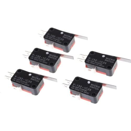 10pcs x NO NC Momentary Hinge Lever Miniature Basic Micro Switch V-152-1C25 SPDT