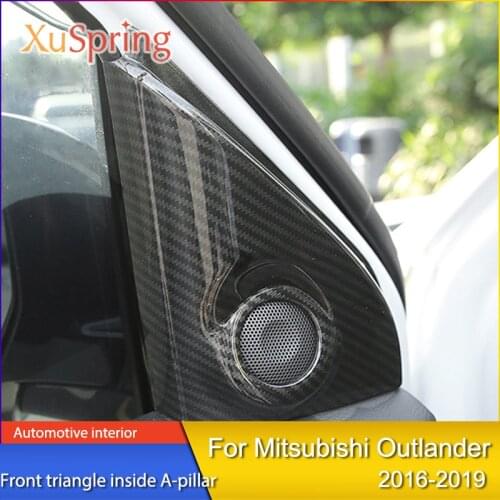Modified accessories Outlander decoration special audio speaker ring decorative frame For Mitsubishi Outlander 2016-2019