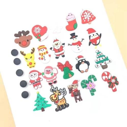 1set Soft PVC Shoe Charms Christmas Croc Accessories Decorations Clogs Buckle for Croc Shoes Charm for Christmas jibz child Gift