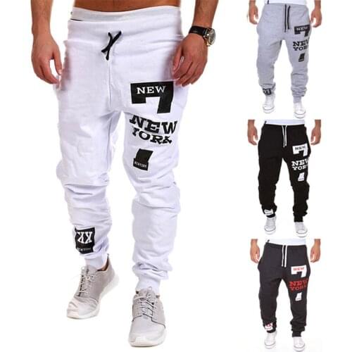 Men Sweatshirts Jogging Pants Men Casual Pants Men Casual Jogger Number 7 Printed Letter Drawstring Sweatpants Trousers Pants
