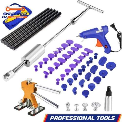 38cm Car Paintless Dent Repair Puller Kit Adjustable T-Bar Tool for Car Auto Body Hail Damage Dent Removal