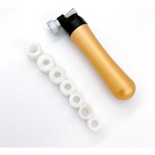 Professional Ring Fixture Clamp Setting Tool Kit With 7 Round Dies Jewelry Making Processing Tool For Jeweler