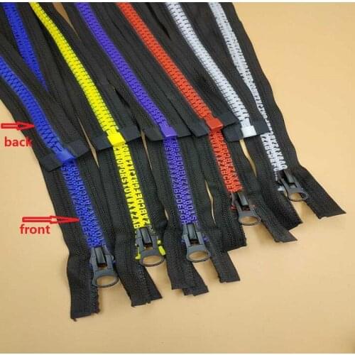 2019 new fashion 8# resin zipper for sewing zip with 26 letters tooth 80cm 20cm pocket zip 2pcs/lot jacket coat dress zipper