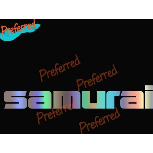 Personaly Car Sticker Inscription Samurai Vinyl Decal Waterproof Auto Decor on Truck Bumper Rear Window