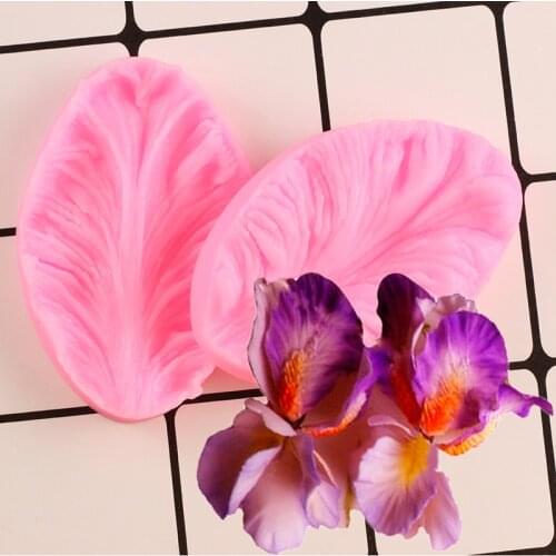 Fondant Silicone Mold 3D Flower Cooking Wedding Decoration Baking Sugar Craft Molds 2PCS Leaves DIY Cake