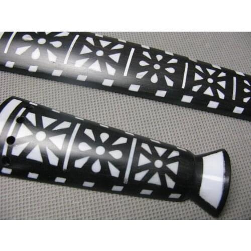 Excellent Unique mosaic inlaid ebonyviolin fingerboard+tailpiece