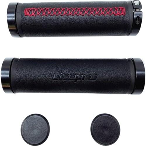 Litepro Folding Bicycle Handle Cover MTB Mountain Bike PU Leather Handlebar Grips Bicycle Accessories