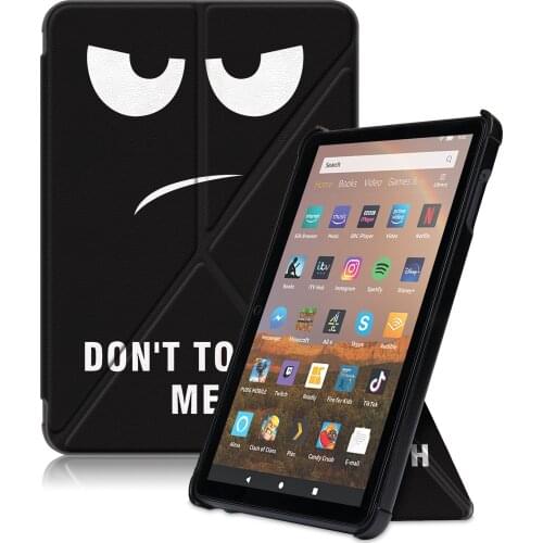 Universal Deform Case Cover For All New Fire HD 8 2020 Smart Wake Sleep Flip PU Leather Capa Funda For HD 8 Plus 2020