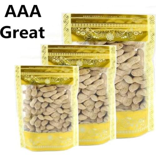 AAA Great 100Pcs/Lot Packaging Bags Plastic Bag Wedding Candy Bags Stand Up Printing Zip Lock Clear Food Storage Pouches Package