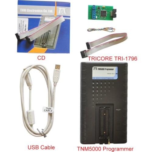 TNM5000 USB EPROM Programmer recorder+TRICORE TRI-1796 socket,Support Flash Memory,EEPROM,Microcontroller,Laptop/Notebook IO