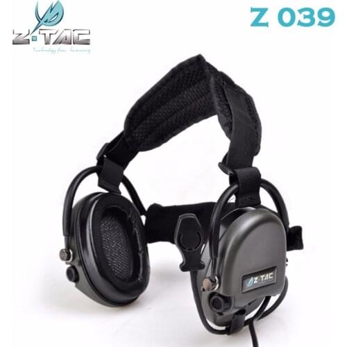 Z Tactical TCI Liberator II Neckband Headset Softair Military Aviation Earphone Ztac Airsoft Headphones Z039