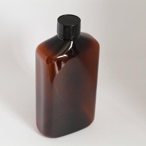 1 Pc 500CC Plastic Cosmetic Container Big Face Body Cleanser Cream Amber Plastic refillable Bottles Home Reuse