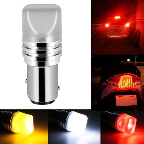 1PCS Car Led Strobe Light Motorcycle Brake Reverse Lights Parking Led Bulb Decoration Colorful Warning 12V Rear Tail Trunk Lamp