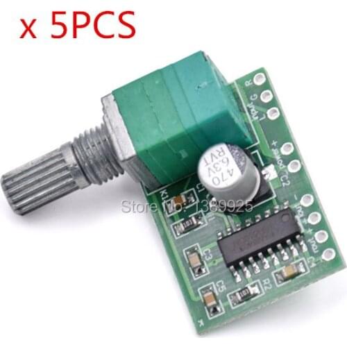 Free shipping 5pcs/lot PAM8403 Mini 5V Digital Small Power Amplifier Board (USB supply)
