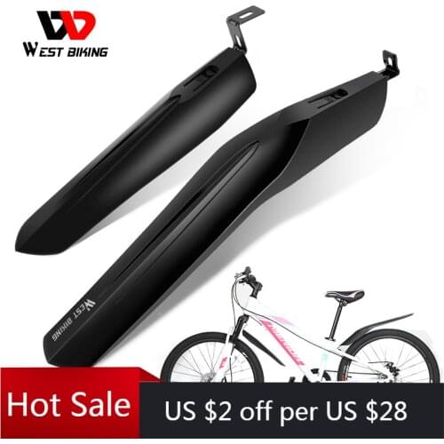 WEST BIKING Bicycle Fender Mountain Road Bike Mudguard Waterproof Front Rear MTB Mud Guard Wings Waterproof Cycling Accessories