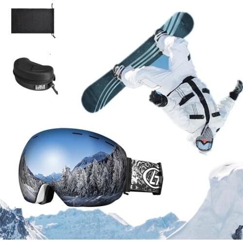 Mountain Ski Glasses Anti-fog Goggles Men Women Snowboard Eyewear Snow Outdoor Sports Skiing Big Mask Snowmobile Protection Tool