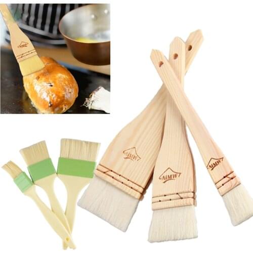 3Pcs/set Kitchen Accessories BBQ Oil Brush Pastry Brush Multifunction Food Grade BBQ Cake Brushes Basting Tools BBQ Tools