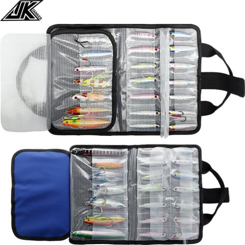 JK Multi-Purpose JW02 Waterproof Fishing Handbag High Capacity 5 Colors Metal Jig Lure Portable Fishing Tackle Bag