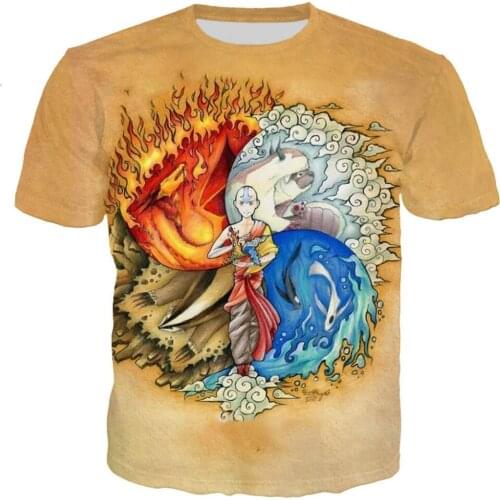 Fashion Cool T Shirt Men/women Anime Avatar 3D Printed T-shirts Men/women Harajuku Style Tshirt Streetwear Oversized T Shirt Top