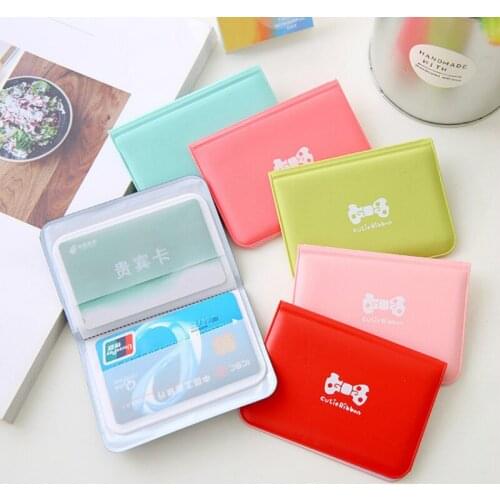 Bow Tie Card Set Credit Card Holder Women Business Cards ID Passport Card Holder 12 Bits PU Leather