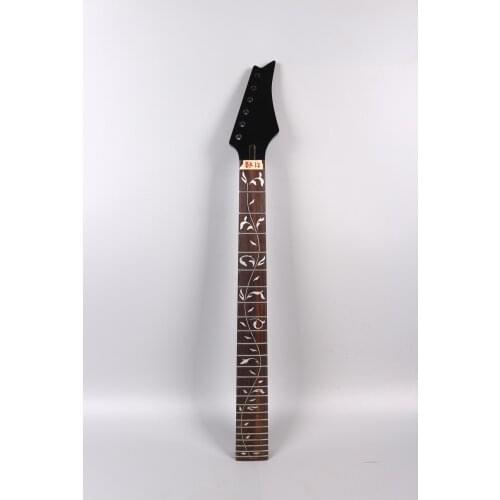 New Black 24 Fret One Finished electric Guitar Neck Mahogany Rosewood Fingerboard