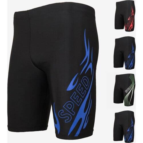 2021 New Swimsuit Mens Swimming Trunks Sexy Swimwear Jammers Quick-Dry Boxer Shorts Summer Beach Bathing Suit Swim Shorts
