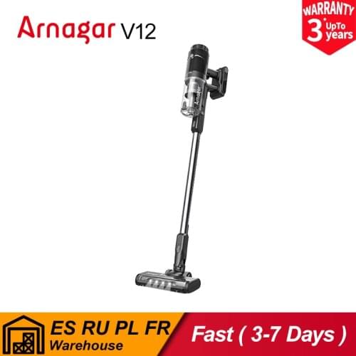 New Arnagar V12 Handheld Wireless Vacuum Cleaner 2500mAh Powerful Suction Cyclone/HEPA Filter Cordless Cleaner Dust Collector