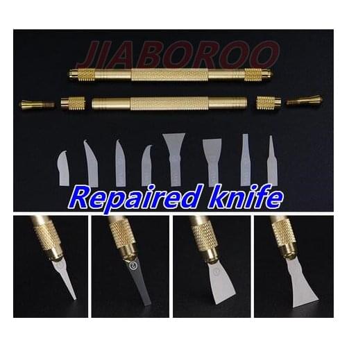 Repaired knife CPU A7 A8 A9 A10 motherboard Burin To Remove Phone Processors knifes For iPhone IC Chip Repair Thin Blade Tools