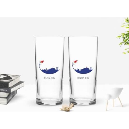 Personalized Colorful Printed Kutahya Has Designed Tourist Dual Arrack Cup Seti-1